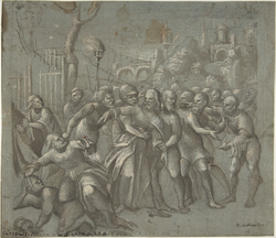 Painting by The Arrest of Christ Niccolò Giolfino (Italian, Verona)